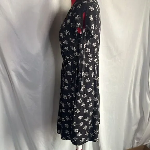 SM298 American eagle outfitters short sleeve floral dress - Picture 6 of 9